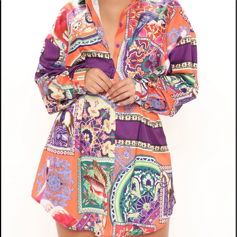 Printed shirt dress🎈🎈 *MOVING SALE* make an offer